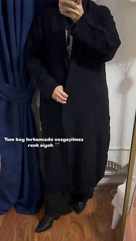 Tam boy yumuşak hırka