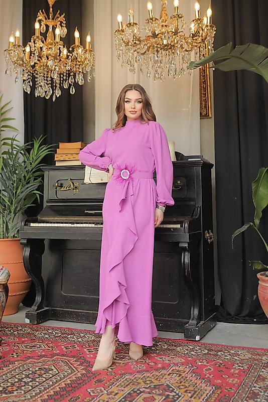 Dubai ipeği ELBİSE